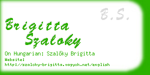 brigitta szaloky business card